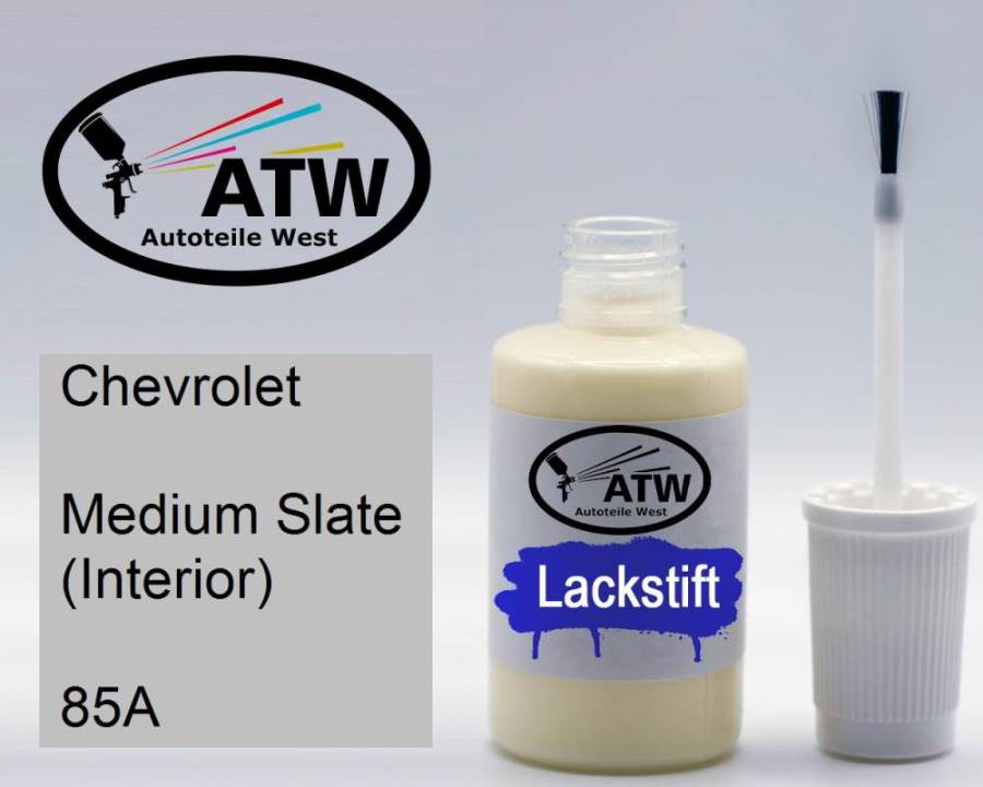 Chevrolet, Medium Slate (Interior), 85A: 20ml Lackstift, von ATW Autoteile West.